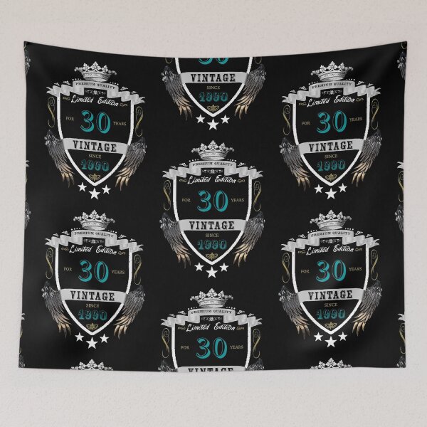 Item preview, Vintage 1990 30th Birthday - Teal designed and sold by ryanwfraser.