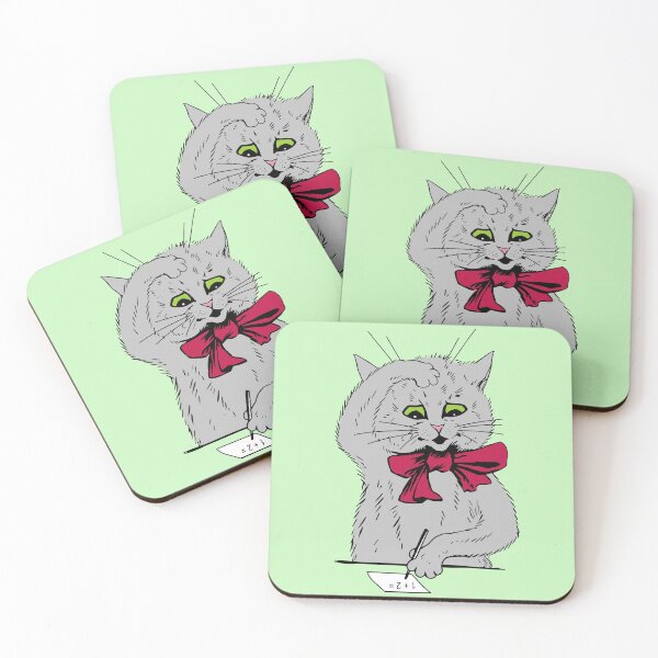 Item preview, Math Cat Left Handed designed and sold by karwilberevivalcollection.