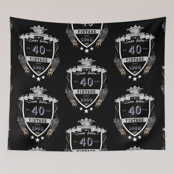 Item preview, Vintage 1980 40th Birthday - Lavender designed and sold by ryanwfraser.