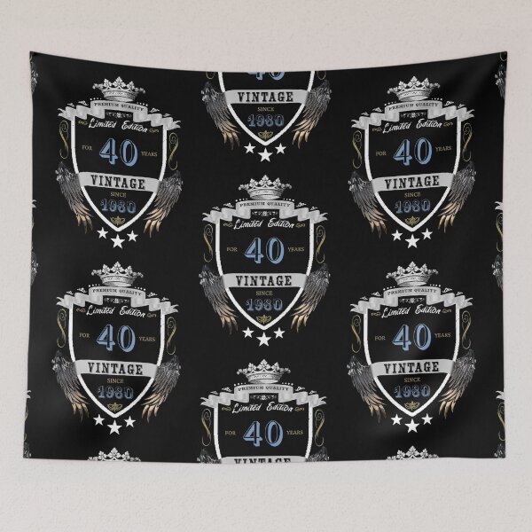 Item preview, Vintage 1980 40th Birthday - Light Blue designed and sold by ryanwfraser.