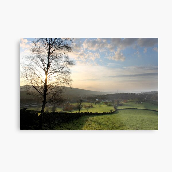 Sunset over Old Glossop (Landscape) Metal Print