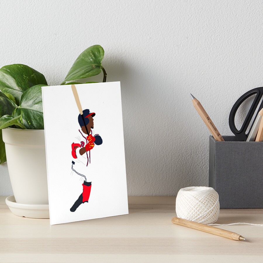 ozzie albies rise Art Board Print for Sale by mahascript