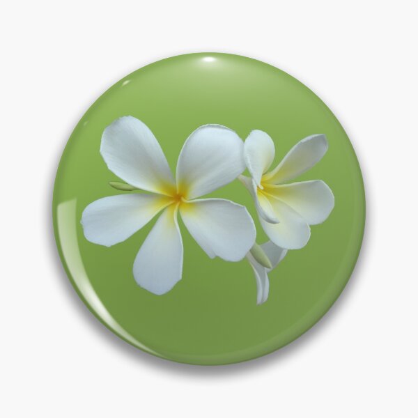 Item preview, Frangipani - White and Yellow on Green designed and sold by STHogan.