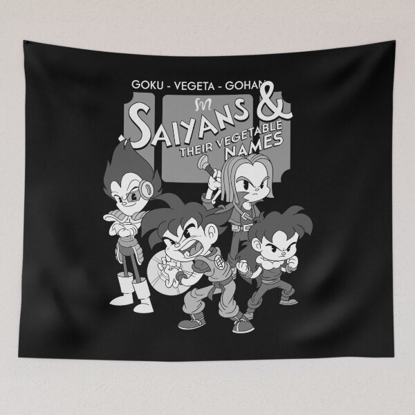 Item preview, Saiyans and their vegetable names Retro anime 30s cartoon designed and sold by AlteregoShop.