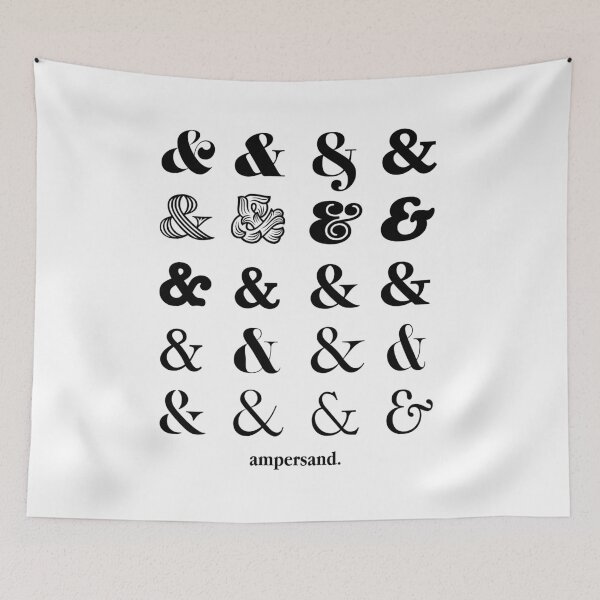 Item preview, Ampersand designed and sold by awkwardlyartsyy.