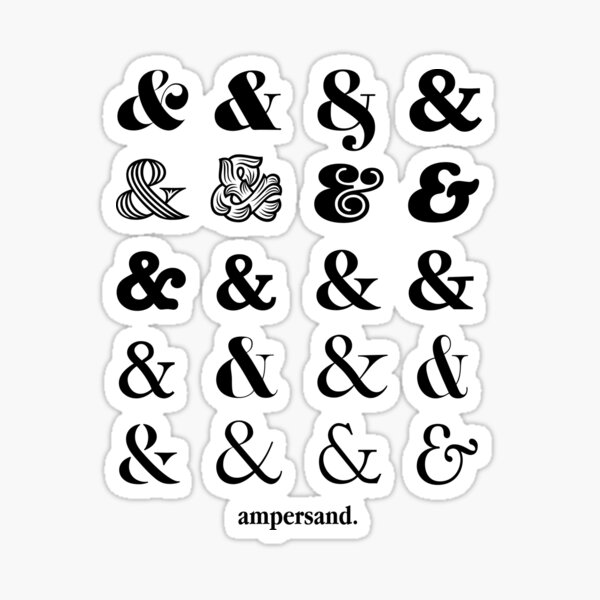 Item preview, Ampersand designed and sold by awkwardlyartsyy.