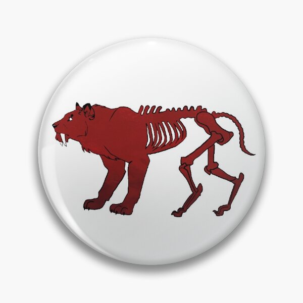 Item preview, Saber-toothed Cat Half Skeletal  designed and sold by Charlotte Hohman.