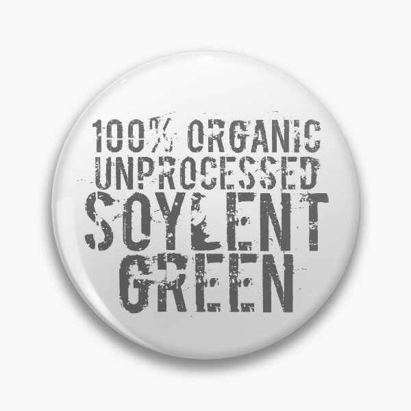 Item preview, Soylent Green 100% Organic Unprocessed (green) - Geek tshirt designed and sold by Stephen Chambers / The Pop Art Factory.