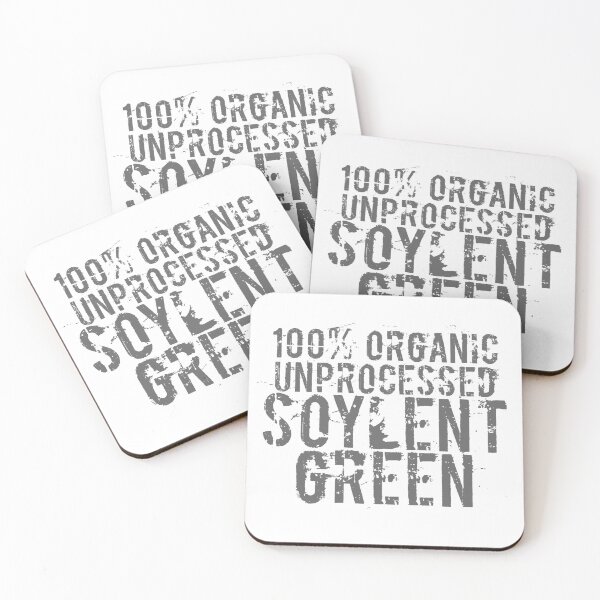 Item preview, Soylent Green 100% Organic Unprocessed (green) - Geek tshirt designed and sold by Stephen Chambers / The Pop Art Factory.