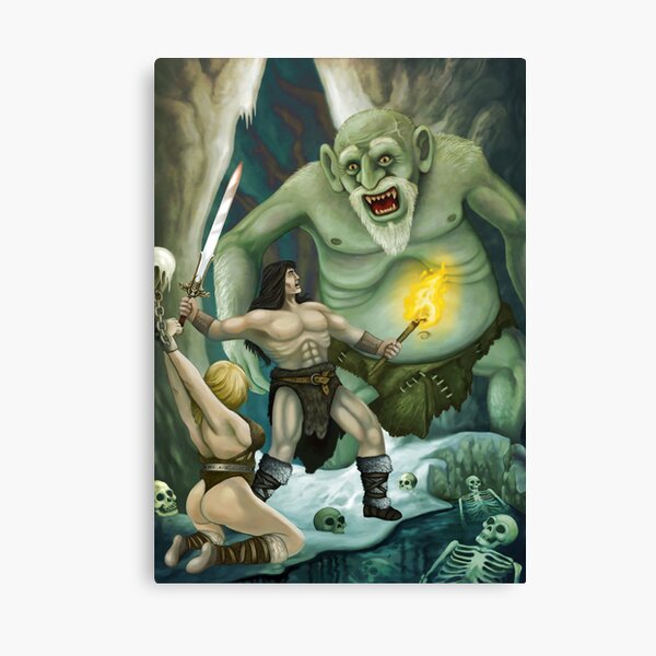 Conan in the Hall of the Mountain King Canvas Print