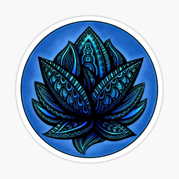 Paisley Lotus Sticker