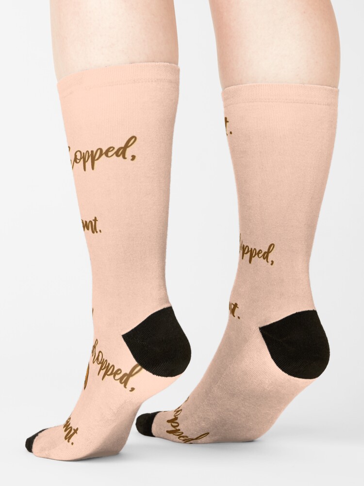 Alternate view of Stop! I could've dropped my croissant! - Vine Design Socks