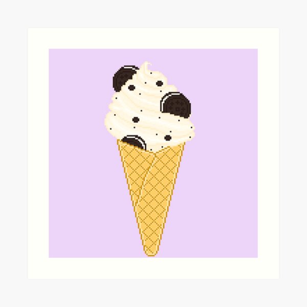 "Cookies & Cream Ice Cream" Art Print for Sale by Blackgyalotaku