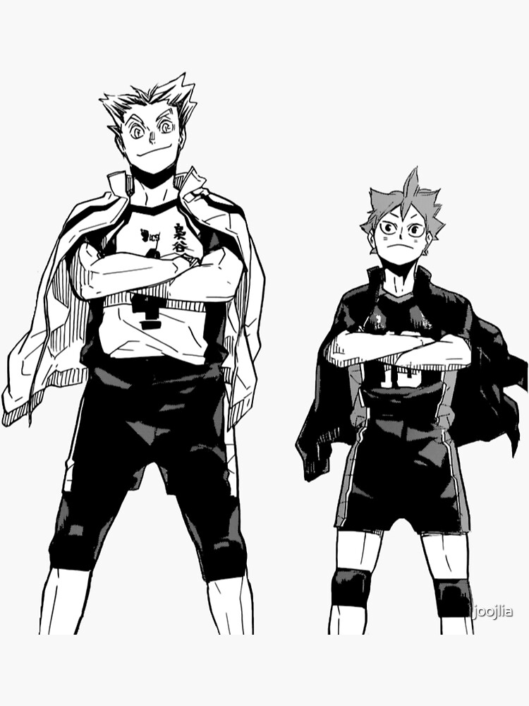 Bokuto und Hinata Haikyuu Manga Cap von joojlia