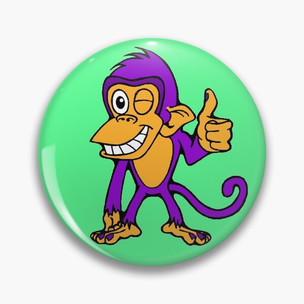 Item preview, Winking Monkey (Purple and Orange) designed and sold by M. Scott Phifer.