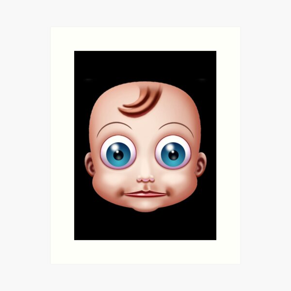 baby doll head creepy | Art Print