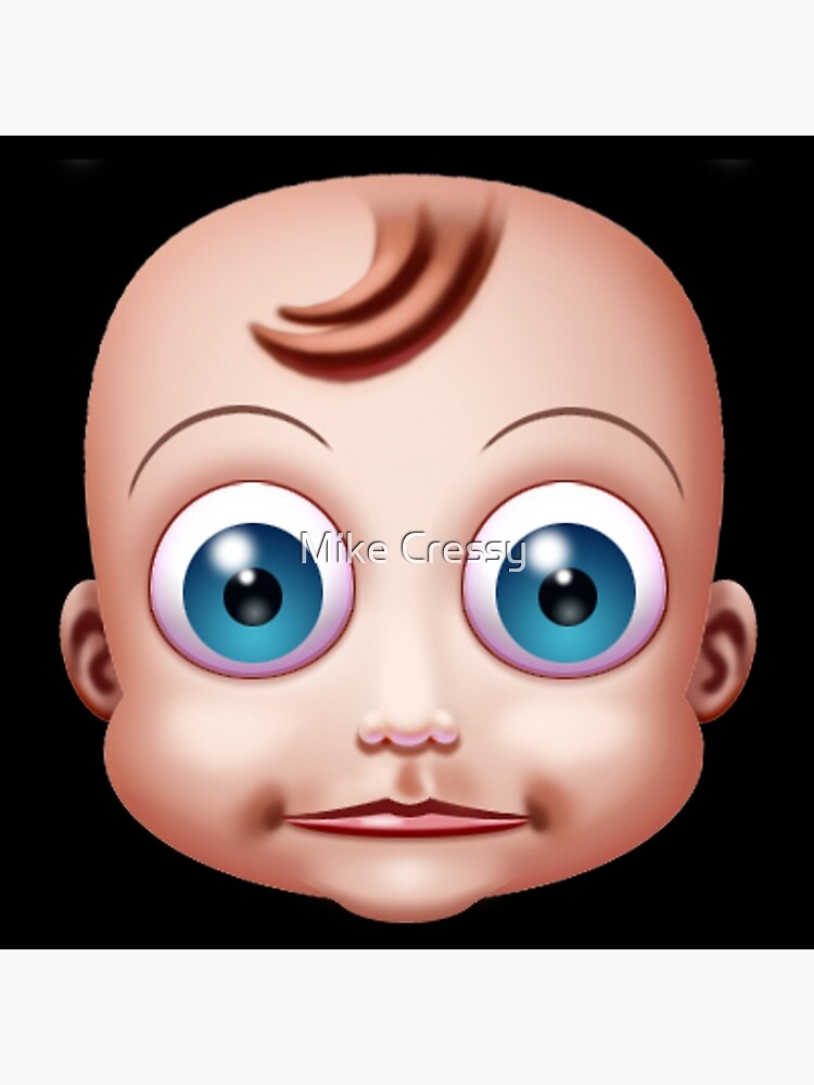 flat baby doll head