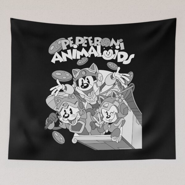 Item preview, Samurai Pepeeroni Animaloids Retro anime 30s cartoon designed and sold by AlteregoShop.