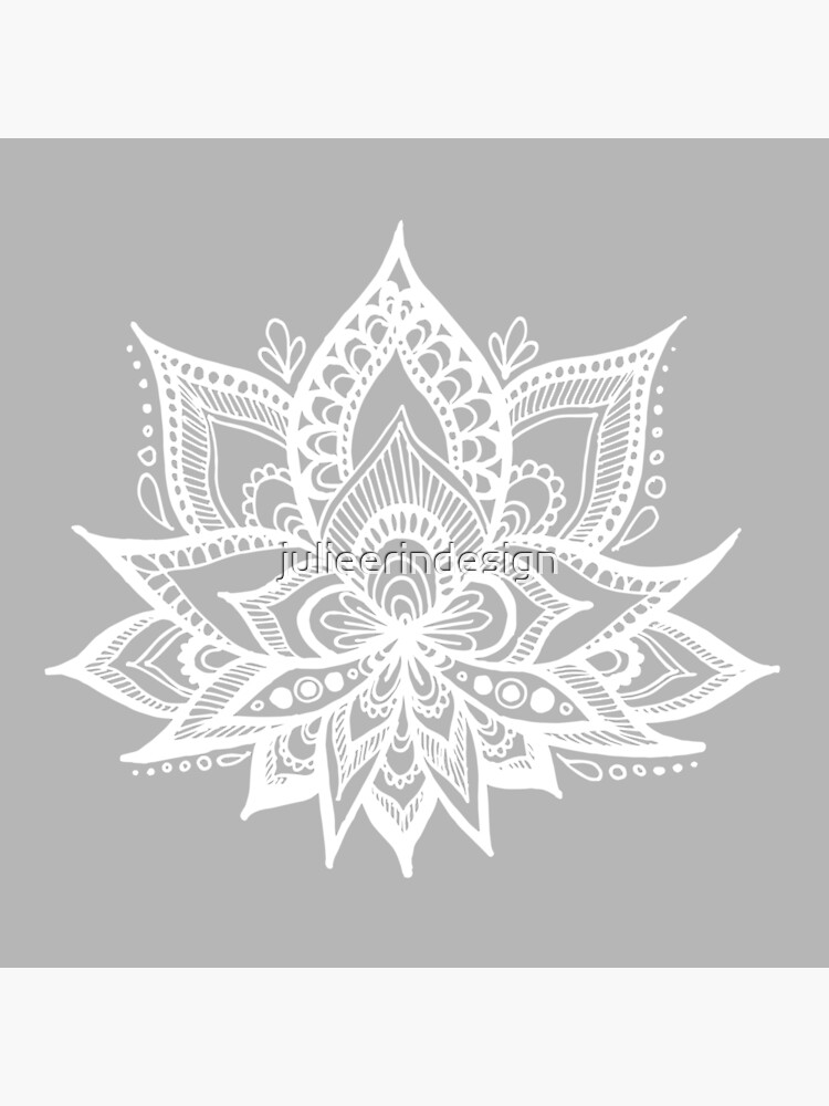 mandala lotus stencil