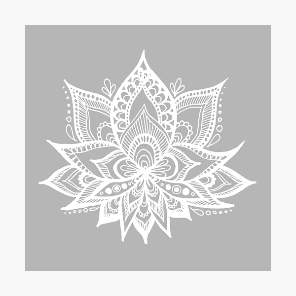 mandala lotus stencil