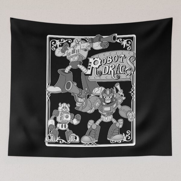 Item preview, Steampunk Robot Drags Retro anime retro 30s cartoon style designed and sold by AlteregoShop.