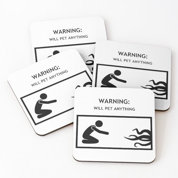 Item preview, Warning: Will Pet Anything designed and sold by MarlynnOfMany.