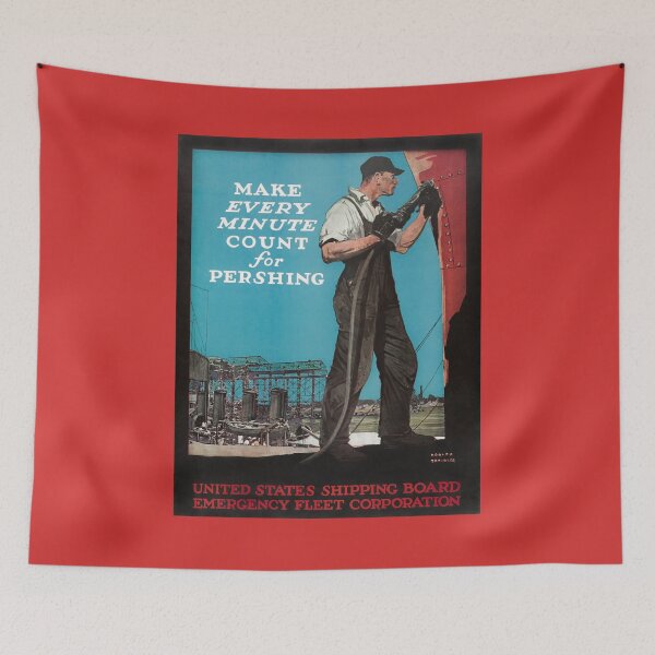 Item preview, Make Every Minute Count For Pershing - World War One - 1917 designed and sold by warishellstore.