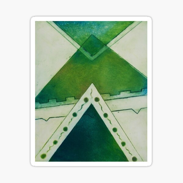 Item preview, Unbalanced Triangles Green Version designed and sold by LizDraws.