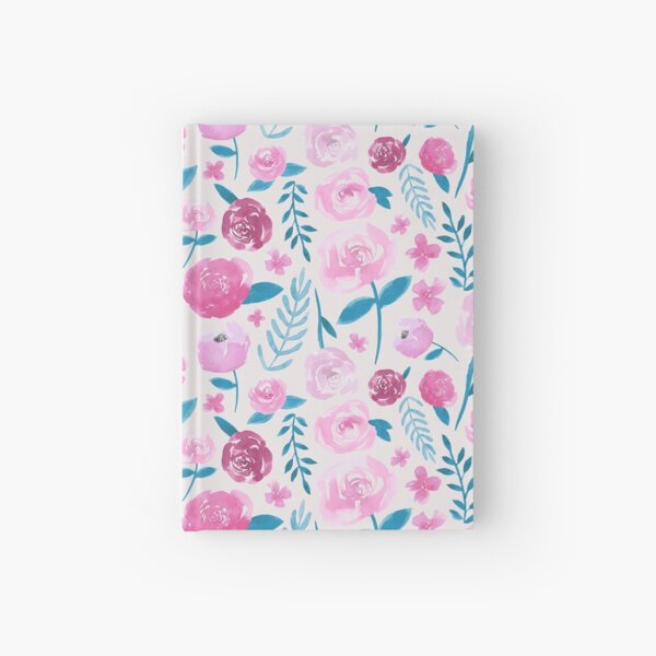 Watercolor Florals - Cream Hardcover Journal