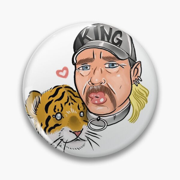 Item preview, Tiger king joe exotic selfie with a cub cartoon designed and sold by SARiSON.
