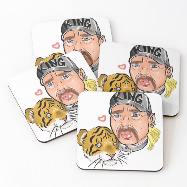 Item preview, Tiger king joe exotic selfie with a cub cartoon designed and sold by SARiSON.