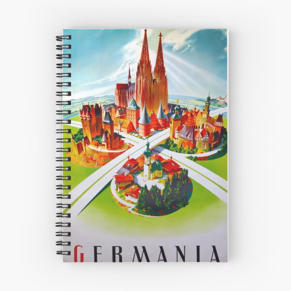 Item preview, Germania vintage travel poster designed and sold by stickart-marek.