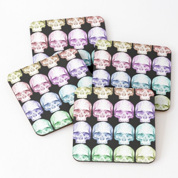 Item preview, Rainbow Skulls designed and sold by Flower Magic .