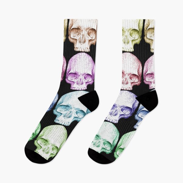 Item preview, Rainbow Skulls designed and sold by Flower Magic .