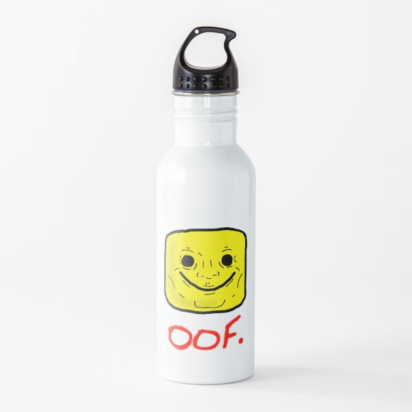 Hand Meme Water Bottle Redbubble - roblox oof head cursor