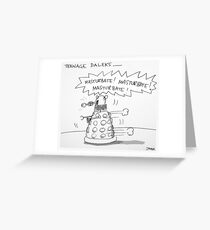 teenage daleks Greeting Card