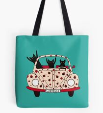 Driving Cats Tote Bag
