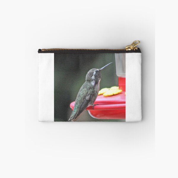 Item preview, WHITE EARED FEMALE ANNA'S ON FEEDER PERCH designed and sold by JAYMILO.