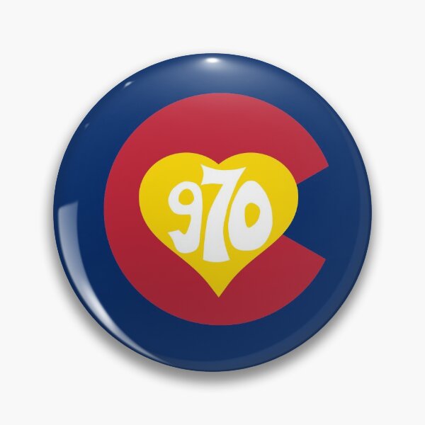 Item preview, Hand Drawn Colorado Heart Flag 970 Area Code designed and sold by itsrturn.