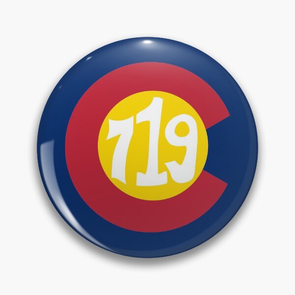 Item preview, Hand Drawn Colorado Flag 719 Area Code designed and sold by itsrturn.