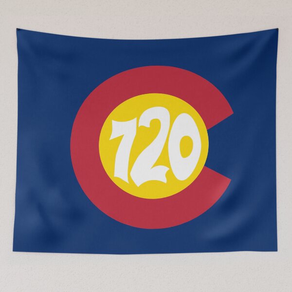 Item preview, Hand Drawn Colorado Flag 720 Area Code designed and sold by itsrturn.