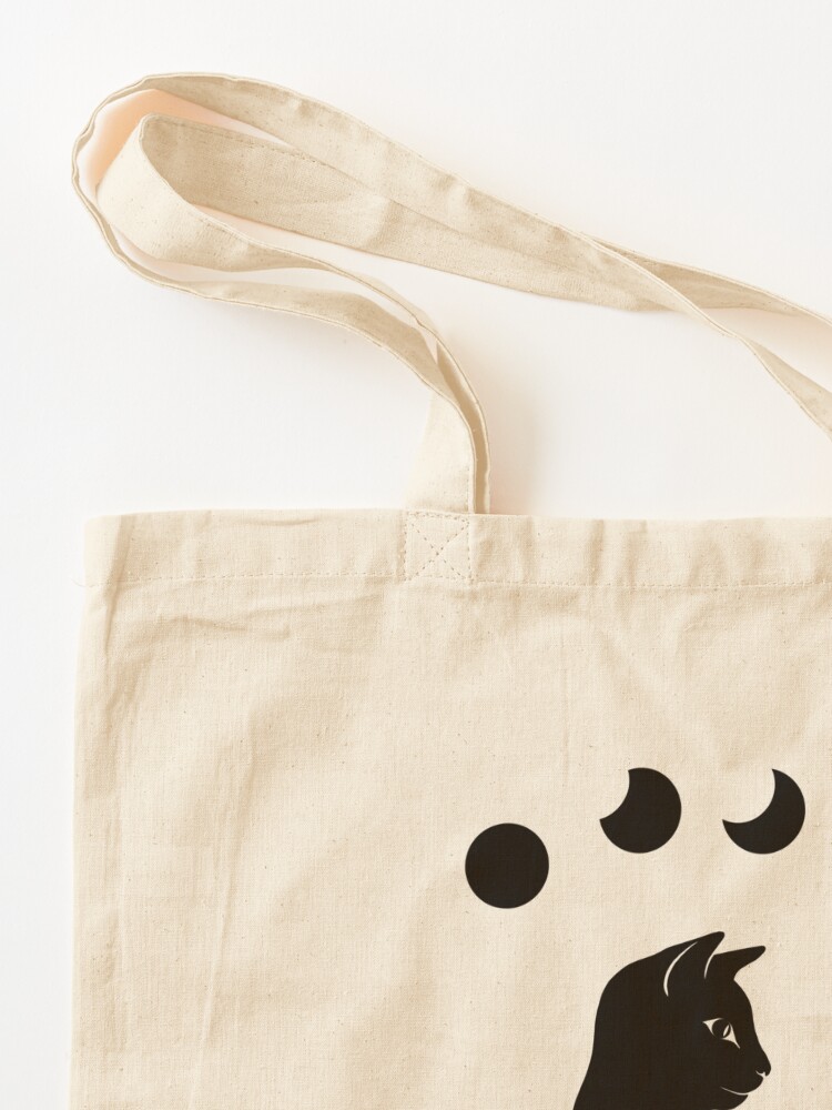 Alternate view of Night Garden Cat Tote Bag