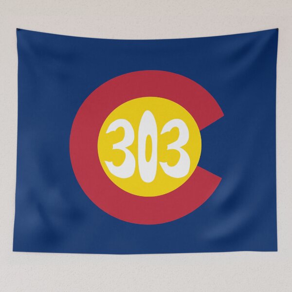 Item preview, Hand Drawn Colorado Flag 303 Area Code designed and sold by itsrturn.