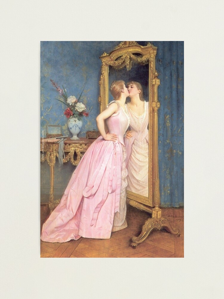 Thumbnail 1 of 3, Photographic Print, Vanity by Auguste Toulmouche designed and sold by EtherealAmour.