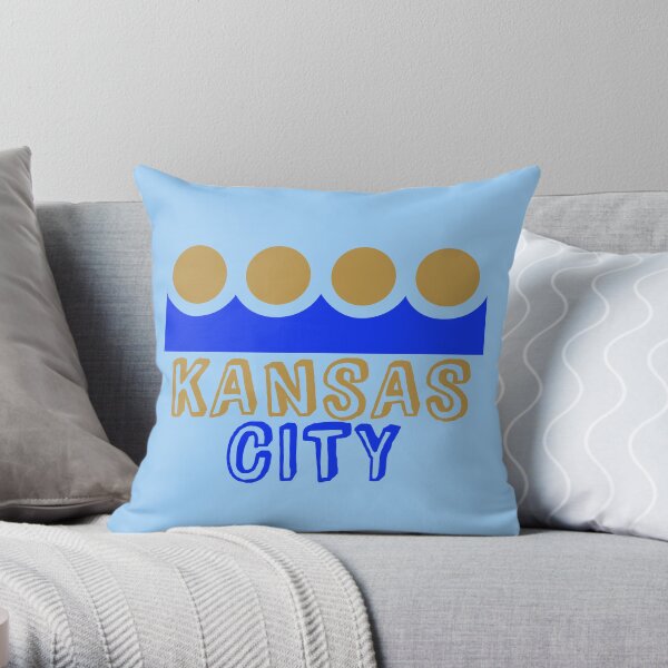 Kansas City Crown Throw Pillow