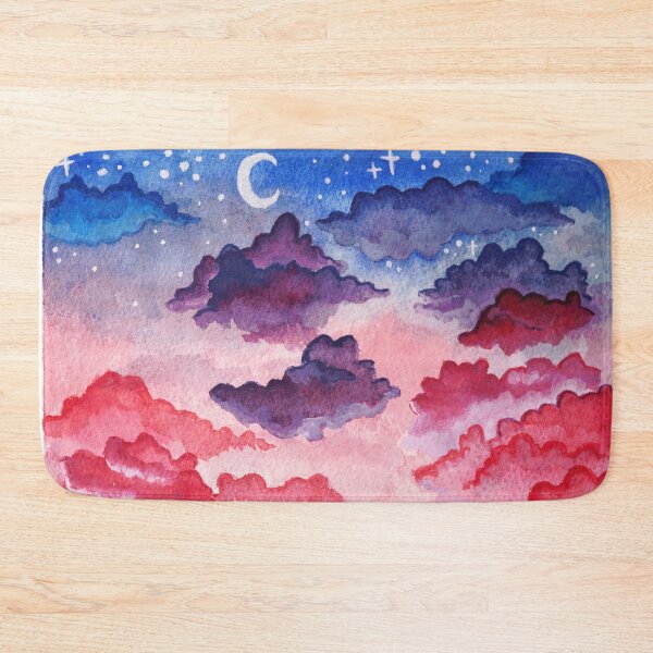 Item preview, Pastel Clouds Aesthetic Landscape Vaporwave Stars Fluffy Pink Sky Galaxy Stars designed and sold by DewbertCo.