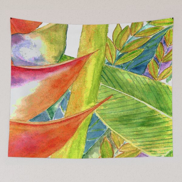 Item preview, Tropical flower in watercolor designed and sold by latiendadearyam.