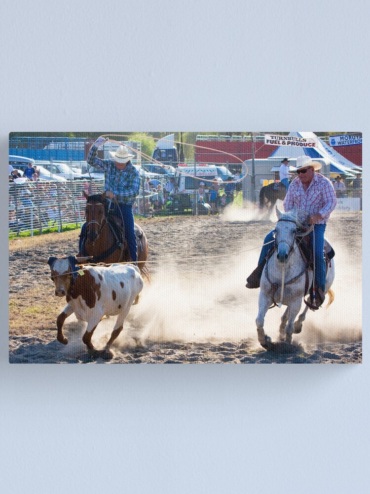 Alternate view of Moruya Rodeo New Years Day 2012 Canvas Print