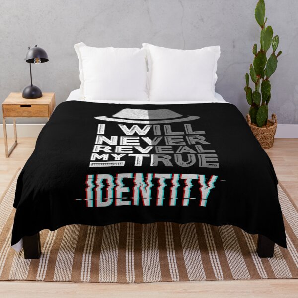 Item preview, I Will Never Reveal My True Identity Funny Spy Design designed and sold by Delightfully Cynical.