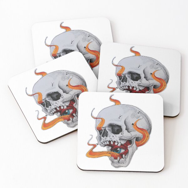 Item preview, Skull & Fire designed and sold by JessBrennanArt.